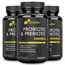Suplementos probióticos e prebióticos - promove a saúde imunológica e digestiva para homens e mulheres, aumentar o metabolismo, saúde intestinal