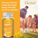 Cápsulas de vitamina C - 2.000 mg, promovem a produção de colágeno, apoiam a pele e a saúde imunológica, poderoso antioxidante, 120 cápsulas