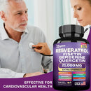 Resveratrol, Fisetin, Berberina, Quercetin Cápsula Suplemento, Pele, Imunidade, Antioxidante, Promove Saúde e Metabolismo Geral